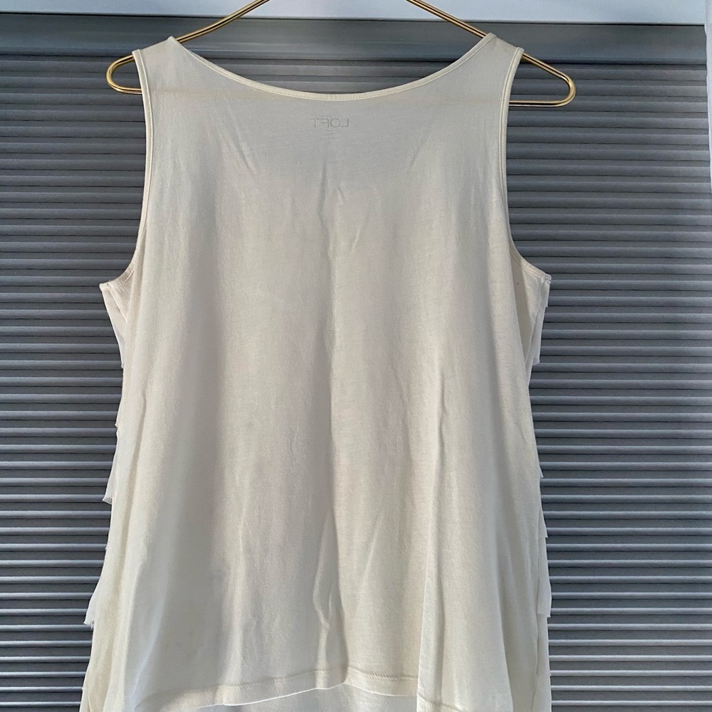 Loft Ruffled Tank Top - Picture 2 of 7